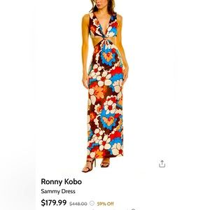 Ronny Kobo cut out maxi dress